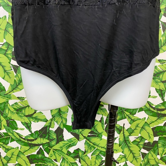 5 for $25 Rose Diamond Black Lace Bodysuit - Picture 2 of 6